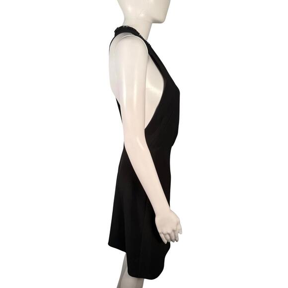 NWT The Kooples Short Black Crepe Dress US Size Medium $345 MRSP - Picture 3 of 11